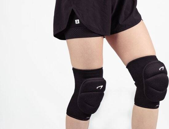 Avento - Volleybal Kniebeschermers - Zachte Padding - XS/S - Zwart - Afbeelding 3