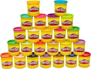 Play Doh Voordeelverpakking - 24 Play-Doh Potjes - Boetseerklei - 1920 gram Play-Doh - Knutselen voor kinderen