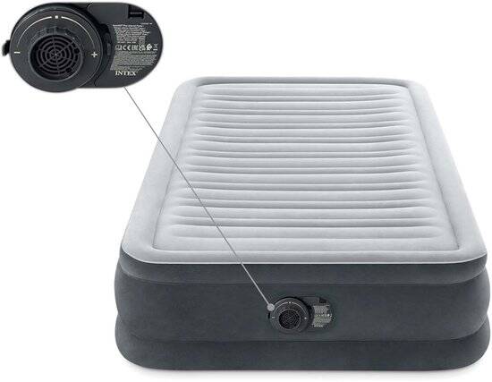 Intex Twin Comfort-Plush Luchtbed met ingebouwde pomp - 191x99x33 cm