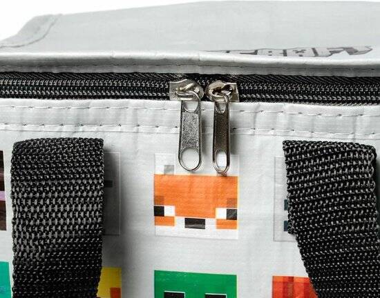 Kleine lunch/sixpack koeltas - Minecraft print - 21 x 15 cm - 4,4 L - Afbeelding 2