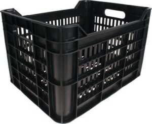 Willex - Fietskrat Urban - Zwart - 30 liter - 100% gerecycled - Inclusief Bevestigingsmateriaal