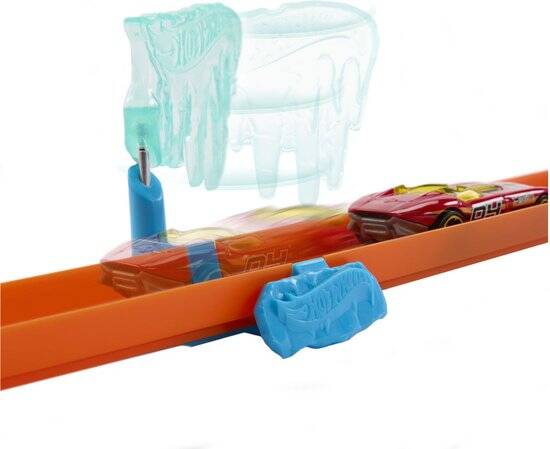 Hot Wheels Track Builder IJzige Crashset - Afbeelding 4