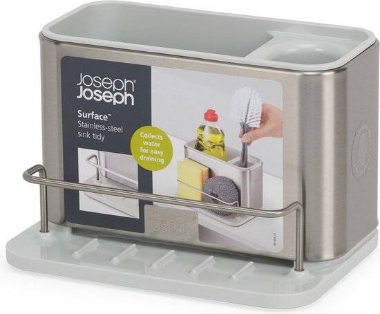 Joseph Joseph - Surface Gootsteen Organizer - Kunststof - RVS en Beige - Afbeelding 6