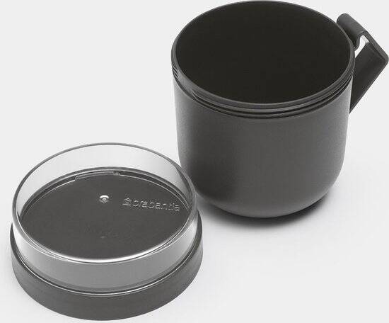 Brabantia Make & Take Soepbeker To Go - 600 ml - Kunststof - Dark Grey - Afbeelding 3