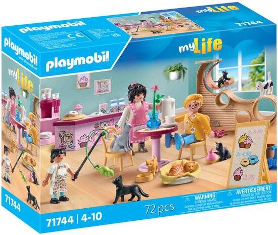 PLAYMOBIL My Life Kattencafé 71744 - Afbeelding 3