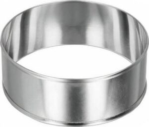 Metaltex - Set van 2 Ronde Kookringen - Bakringen - ø 8,5 cm - RVS