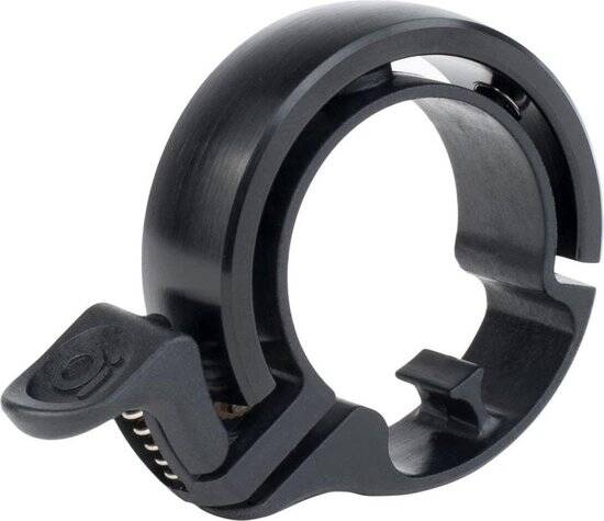 Knog Oi Classic Large fietsbel - compact design - CNC gefreesd aluminium - zwart