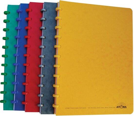 Atoma Classic schrft - A4 - 144 blz - geruit 5mm - 1 stuk - geassorteerde kleuren