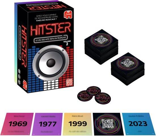 Jumbo - Hitster - Chansons Françaises - Franstalig Partyspel - Actiespel - Afbeelding 3