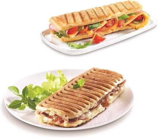 Tefal Croc Time SM193D - Tosti-apparaat - Anti-aanbaklaag - Veilig in gebruik - Compact Design - 700W - RVS - Afbeelding 3