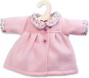 Heless Poppenkleertjes Mantel met kraag 28-35 cm - Roze