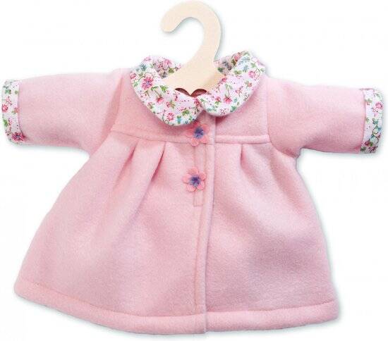 Heless Poppenkleertjes Mantel met kraag 28-35 cm - Roze