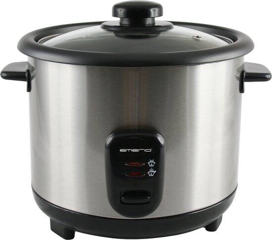 Emerio Rijstkoker 1,5 liter - Warmhoudfunctie en Automatische uitschakeling - Anti-aanbaklaag - RCE-110118.5 Zwart