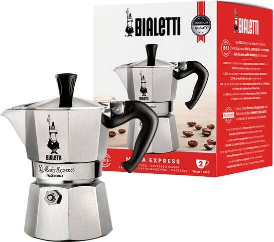 Bialetti Moka Express - Percolator - 2 kops - Aluminium - Afbeelding 4