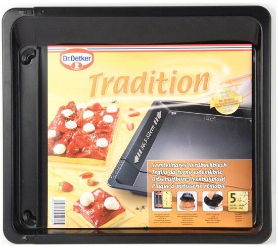 Dr. Oetker Bakplaat - uitschuifbaar - 33 cm x 36,5-52cm - Afbeelding 4