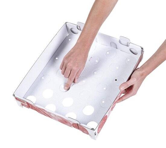 Sunware Q-line kerstballen opbergbox 38L - Voor 125 kerstballen - 40x40x40 cm - Afbeelding 4
