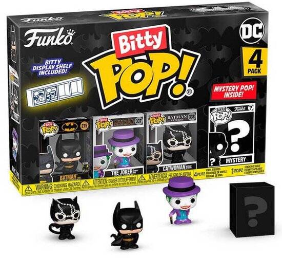 FUNKO BITTY POP: BATMAN 85TH - BATMAN 4PK.