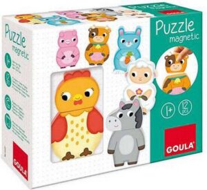 Jumbo - Goula - Magnetische Puzzelstukken - Boerderijdieren - Puzzel - Vanaf 1 jaar