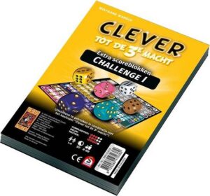999 Games - Scoreblokken - Clever tot de 3e macht- Challenge - Dobbelspel