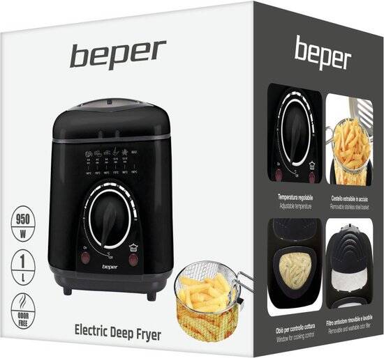 Beper Friteuse - Frituurpan - 1L - Zwart - Afbeelding 4