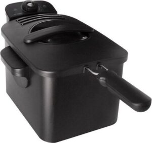 Inventum GF431B - Frituurpan - 3 liter - Tot 190 graden - 2200 watt - Koude zone - Friteuse - Oliebollen pan - Zwart - Beste Koop Augustus 2025