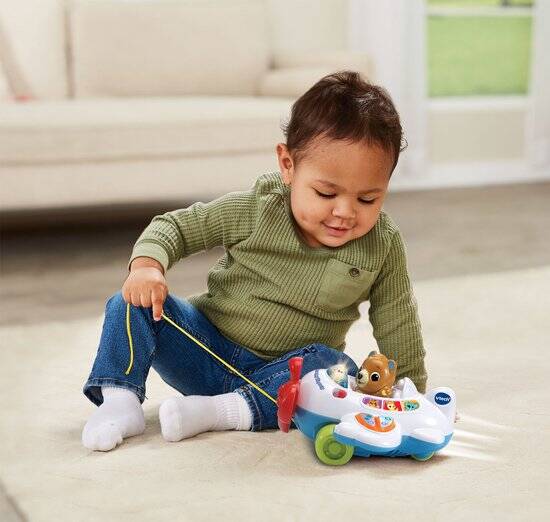 VTech Baby - Reis en Leer Vliegtuig - Educatief Speelgoed - Speelgoed van 1 tot 3 jaar - Nederlands Gesproken - Afbeelding 2
