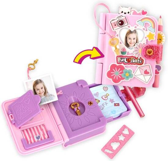 Jumbo - FunLockets - Secret Mini Journal - Dagboek voor meisjes 6 jaar - Met 15+ verrassingen - Afbeelding 2