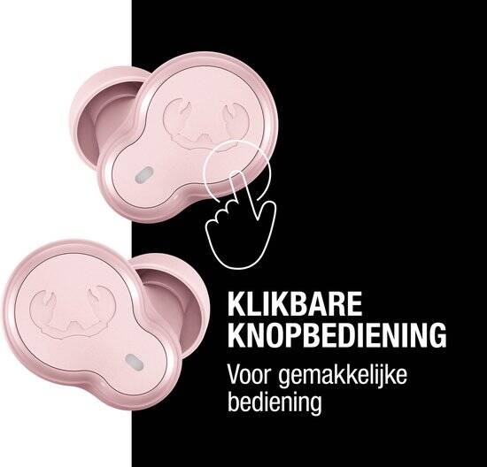 Fresh 'n Rebel Twins Breez – Compacte Draadloze Bluetooth Oordopjes - 30 uur Speeltijd - Pastel Pink - Afbeelding 3