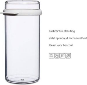 Mepal - Stora voorraadpot - 1900 ml - Beschuitbus - Wit