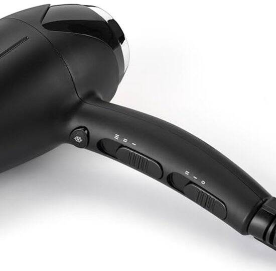 BaByliss Turbo Smooth 2200 Fohn D572DE - Ionische Anti-Pluis - Föhn met diffuser (150mm) - 2200 Watt - Haardroger - Coolshot - Afbeelding 2