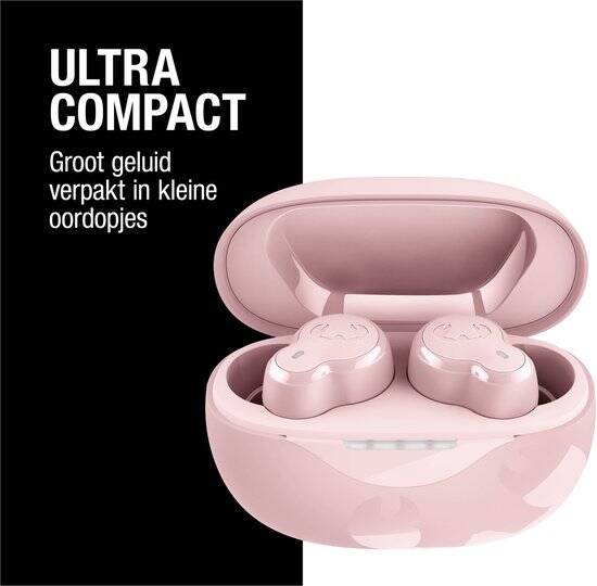 Fresh 'n Rebel Twins Breez – Compacte Draadloze Bluetooth Oordopjes - 30 uur Speeltijd - Pastel Pink - Afbeelding 2