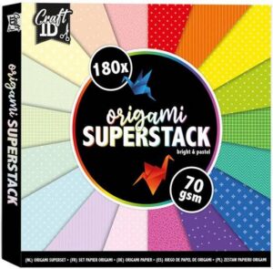 XXL Origami Superpack 15x15cm - 180 Vellen - Origami voor Kinderen - Origami voor Volwassenen