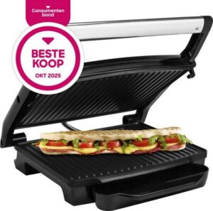 Princess Panini Grill 112415 – Contactgrill groot 30x24cm - Tosti apparaat - Grill apparaat – 2000W