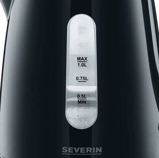 Severin WK 3410 waterkoker 1 l Zwart 2200 W - Afbeelding 3