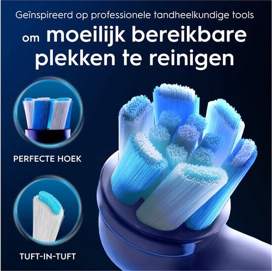 Oral-B iO Series Ultimate Clean - Originele opzetborstels - CrissCross borstelharen - 4 Stuks - Afbeelding 3