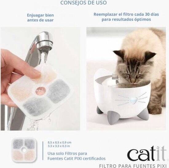 Catit - Drinkfontein Filters - Kat - Pixi Vervangfilter - 3 stuks - Afbeelding 3