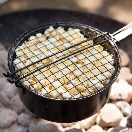 Esschert Design Popcornpan - kampvuur pan voor open vuur - 1.6 L - Afbeelding 3