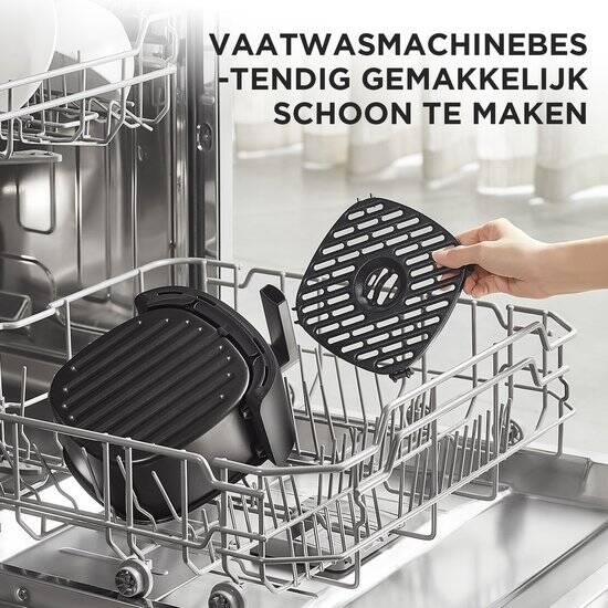 Midea Air fryer MF-TN20D2 - 2L, 1150 W Airfryer, Frituren zonder olie, Heteluchtfriteuses, Automatische uitschakelfunctie, Olievrij, Gemakkelijk schoon te maken, BPA-vrij, Zwart - Afbeelding 3