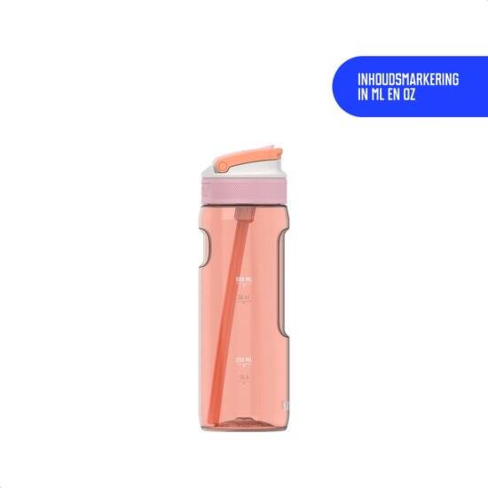 Kambukka Lagoon waterfles 750ml - Mango Tango met geïntegreerd rietje - 100% lekvrij - Afbeelding 3