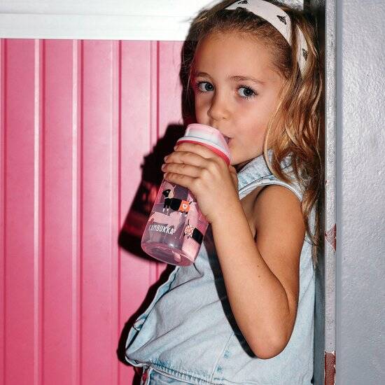 Kambukka Lagoon Drinkfles voor kinderen 400ml Diva Dogs - met geïntegreerd rietje - drinkbus kinderen - drinkbeker voor school - Afbeelding 6
