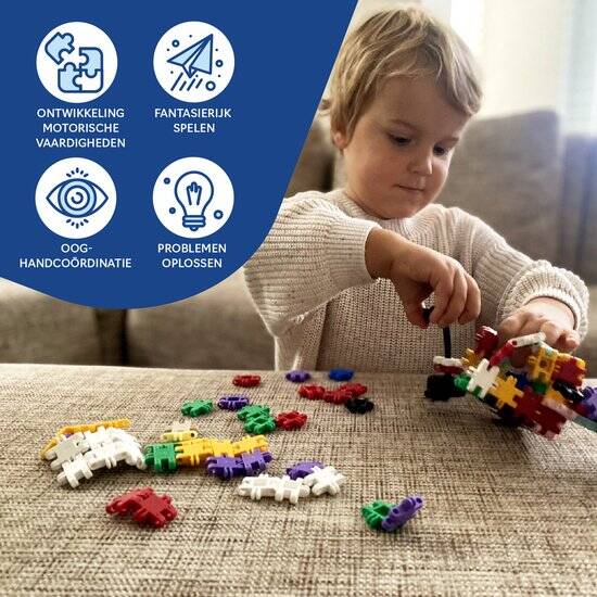 Nano Clics – Fantasy Builders 250 Piece Set – 5 in 1 Bouwblokken – SPEELGOED Gemaakt Van 100% RECYCLED Plastic – Speelgoed 8, 9, 10, 11, 12 jaar – Constructie Speelgoed - Afbeelding 3