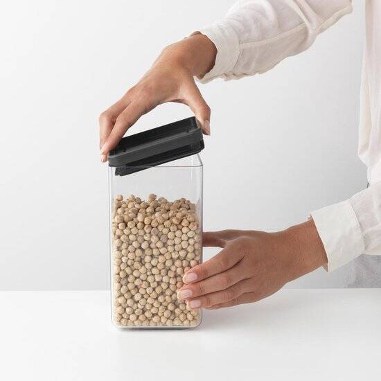 Brabantia Tasty+ Voorraadbus - Stapelbaar - 1,6 l - Dark Grey - Afbeelding 3