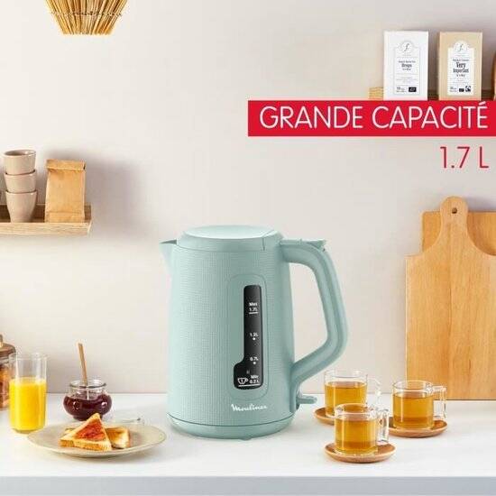 Moulinex BY2M1310 Morning+ - Antikalkfilter - 1,7 l - 1 kopjesaanduiding - Waterkoker - Inclusief thee-ei - Afbeelding 2