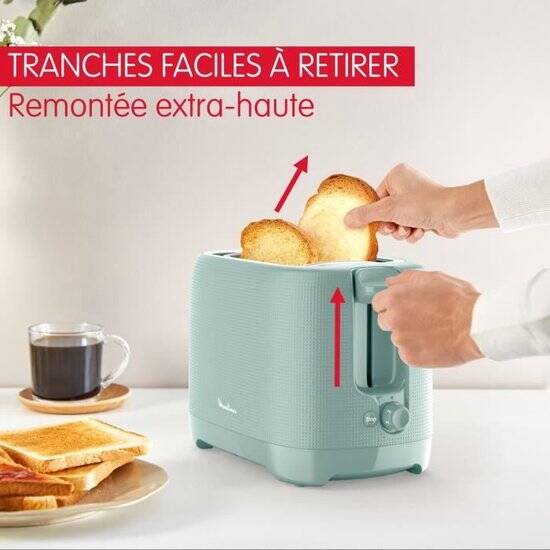 Moulinex Morning LT2M1310 - Broodrooster - 2 sleuven - Groen - Afbeelding 2