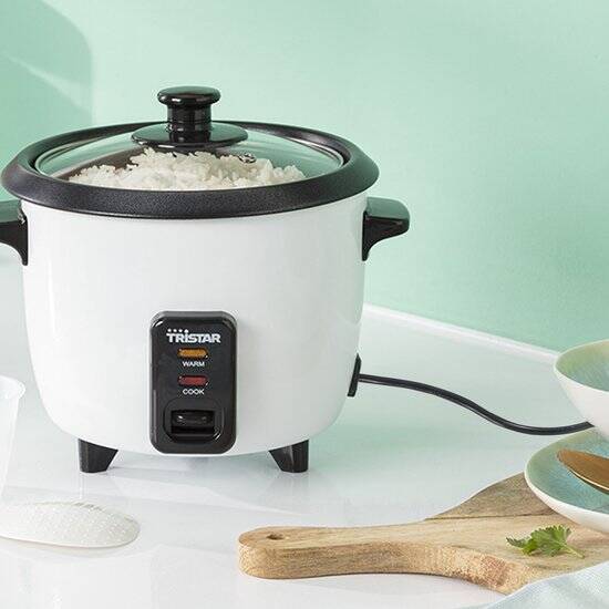 Tristar Rijstkoker 0.6L - RK-6117 - 3 personen - Droogkookbeveiliging, warmhoudfunctie - Wit - Afbeelding 6