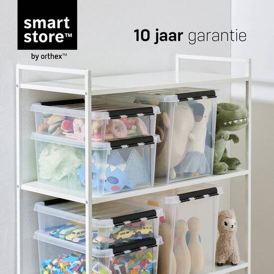 SmartStore - Classic 04 Opbergbox 3,5 liter met Vakverdeler - Polypropyleen - Transparant - Afbeelding 3