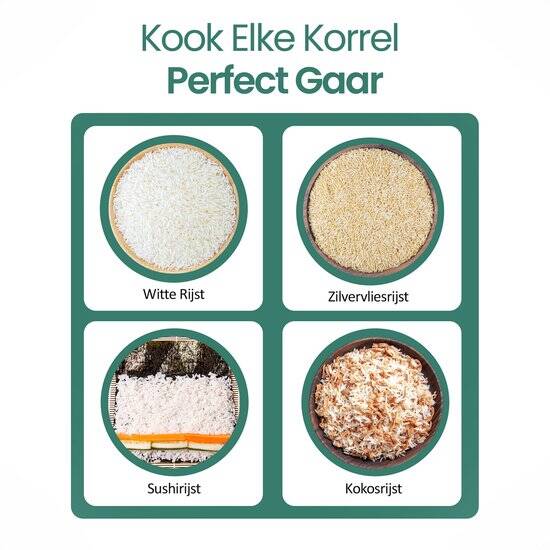Emerio Rijstkoker 1,5 liter - Warmhoudfunctie en Automatische uitschakeling - Anti-aanbaklaag - RCE-110118.5 Zwart - Afbeelding 4