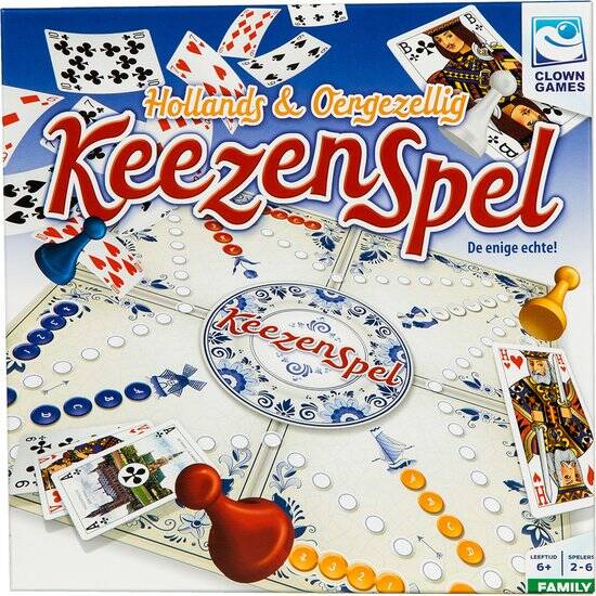 Clown Games Keezenspel - Bordspel - Dubbelzijdig - 2 tot 6 spelers