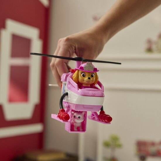 PAW Patrol - Brandweerredding - Skye's brandweerhelikopter - speelgoedvoertuig met speelfiguur - Afbeelding 3