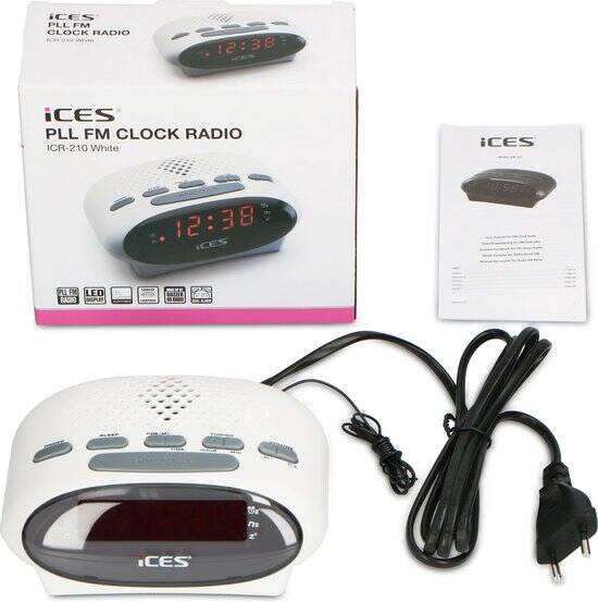 Ices ICR-210 - Wekkerradio - Wit - Afbeelding 4